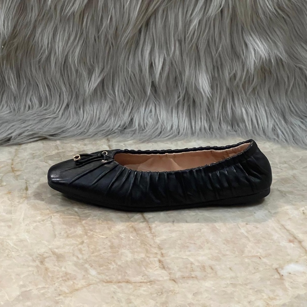 Coach Women’s Eleanor Leather Ballerina Flat. New - Picture 3 of 6